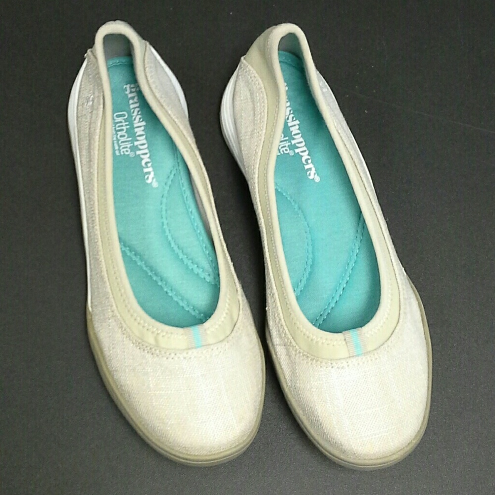Grasshoppers  Linen Look Comfort Flats